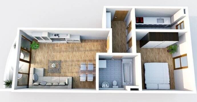 Etagenwohnung Waldheim Schönberg - 2 Zimmer, 54 m&sup2;, 325&euro; | Angebot:26825812