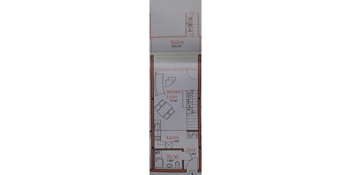 Maisonettenwohnung Lehrensteinsfeld - 2 Zimmer, 50 m&sup2;, 750&euro; | Angebot:26522913