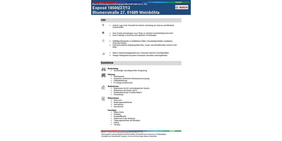 Erdgeschoßwohnung Weinböhla - 5 Zimmer, 133 m&sup2;, 1.563&euro; | Angebot:24657680