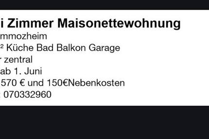 Wohnung Bad Liebenzell - 2 Zimmer, 44 m&sup2;, 720&euro; | Angebot:25592544