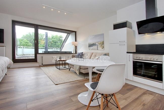Schickes Studio-Apartment in ruhiger Grünlage mit sehr guter Anbindung, Wlan aktiv, zwei Balkone zimmer