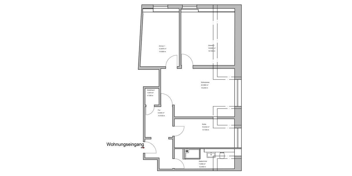 Dachgeschoßwohnung Zell (Mosel) - 4 Zimmer, 75 m&sup2;, 700&euro; | Angebot:22980753