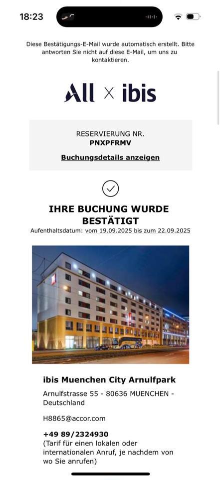 HotelZimmer zum Oktoberfest – 19.–22.09.2025