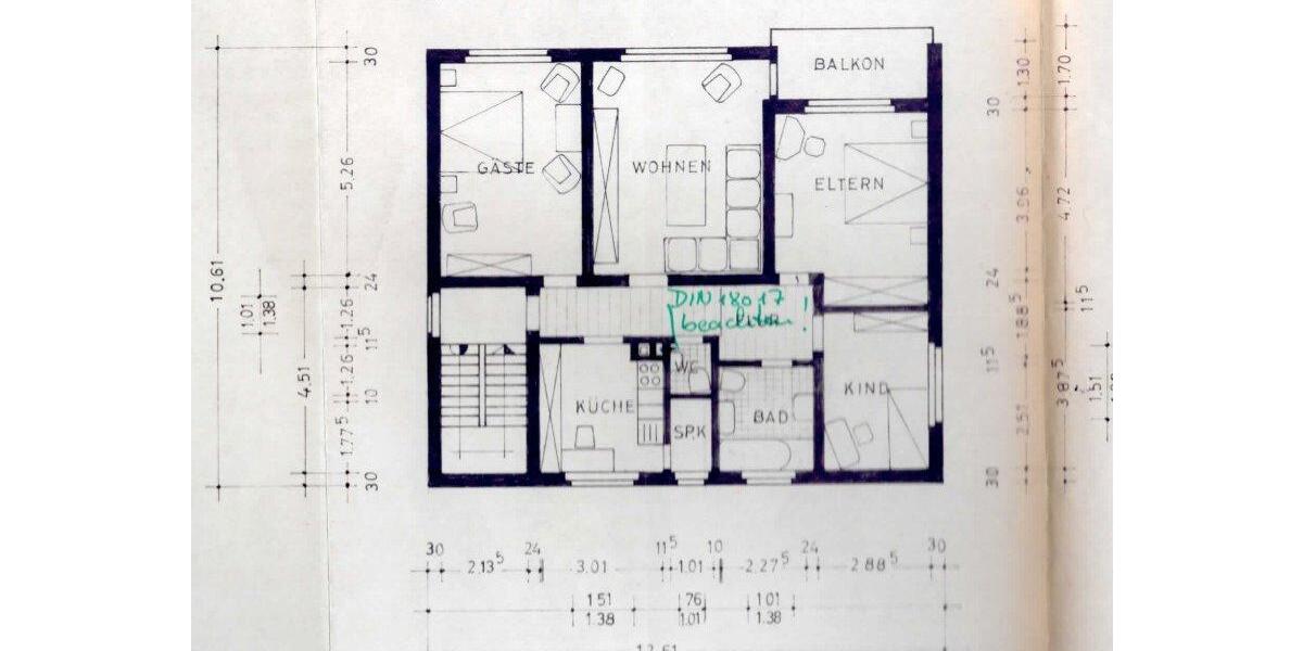 Etagenwohnung Rosdorf - 4 Zimmer, 97 m&sup2;, 975&euro; | Angebot:26261987