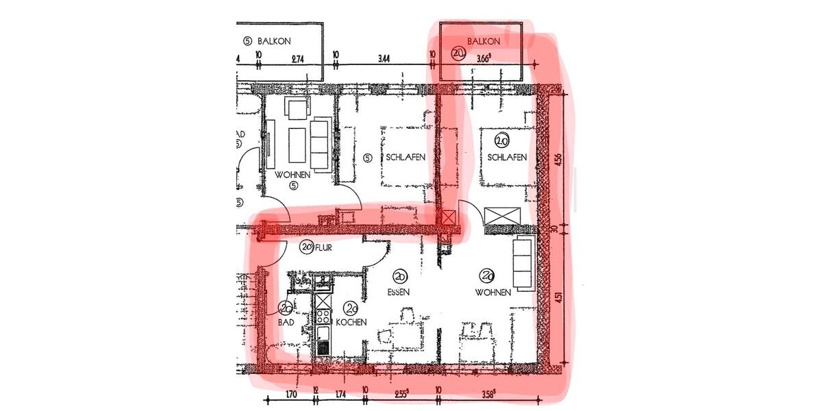 Etagenwohnung Kitzingen - 2.5 Zimmer, 61 m&sup2;, 920&euro; | Angebot:26272772