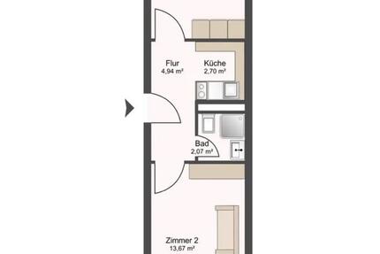 Wohnung Hauzenberg - 2 Zimmer, 38 m&sup2;, 1.625&euro; | Angebot:25056951