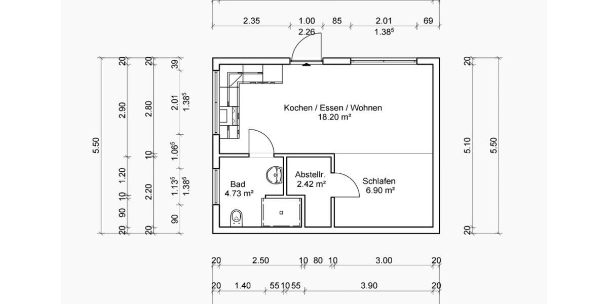 kleines Häuschen zu vermieten 1 zimmer