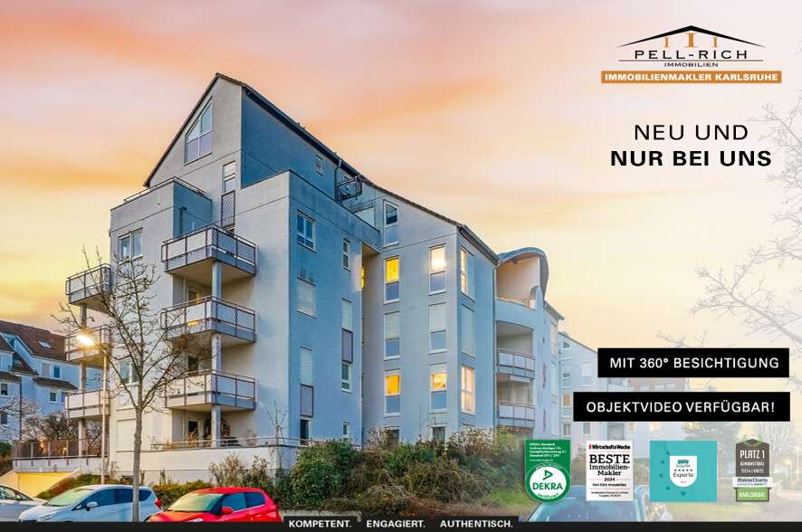 Wohnung zum Mieten in Karlsruhe 750 € 51 m² 2 zimmer