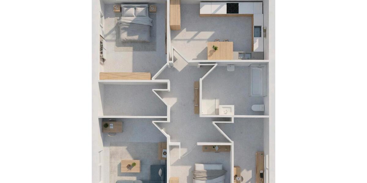 Etagenwohnung Apolda - 3 Zimmer, 92 m&sup2;, 945&euro; | Angebot:26591319