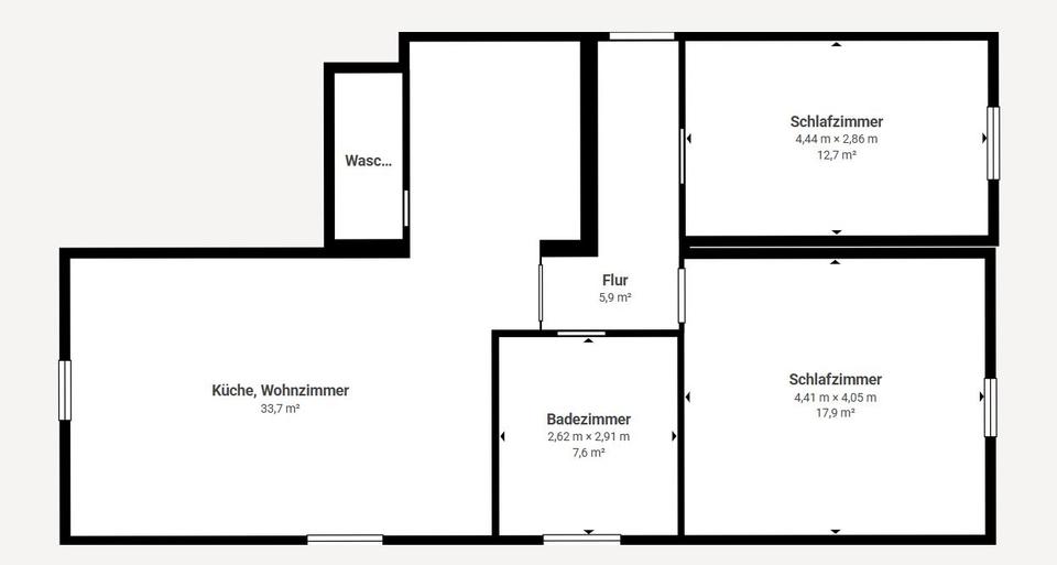 Etagenwohnung Püttlingen - 3 Zimmer, 87 m&sup2;, 800&euro; | Angebot:26112023