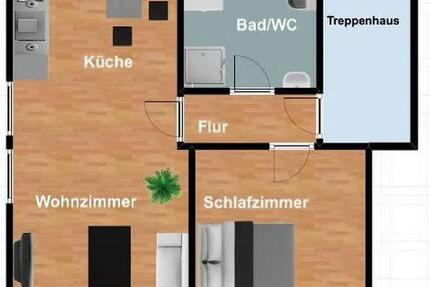 Wohnung Bad Nauheim - 2 Zimmer, 49 m&sup2;, 690&euro; | Angebot:26286556