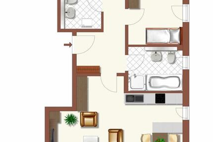 Moderne Wohnung mit Balkon und Aufzug 4 zimmer