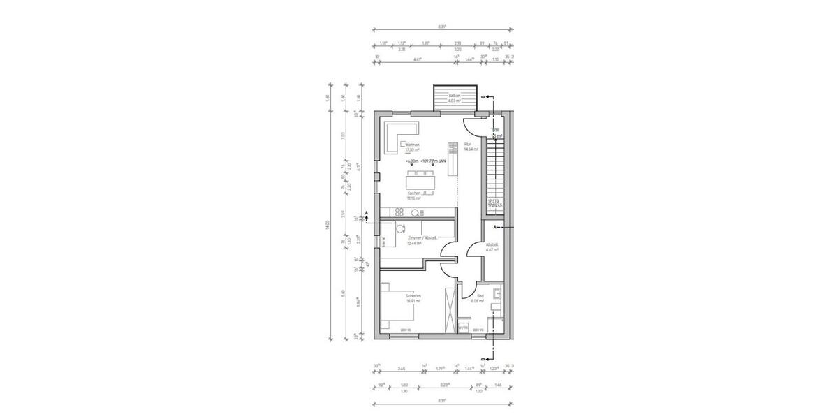 Dachgeschoßwohnung Soest - 3 Zimmer, 90 m&sup2;, 1.215&euro; | Angebot:26455634