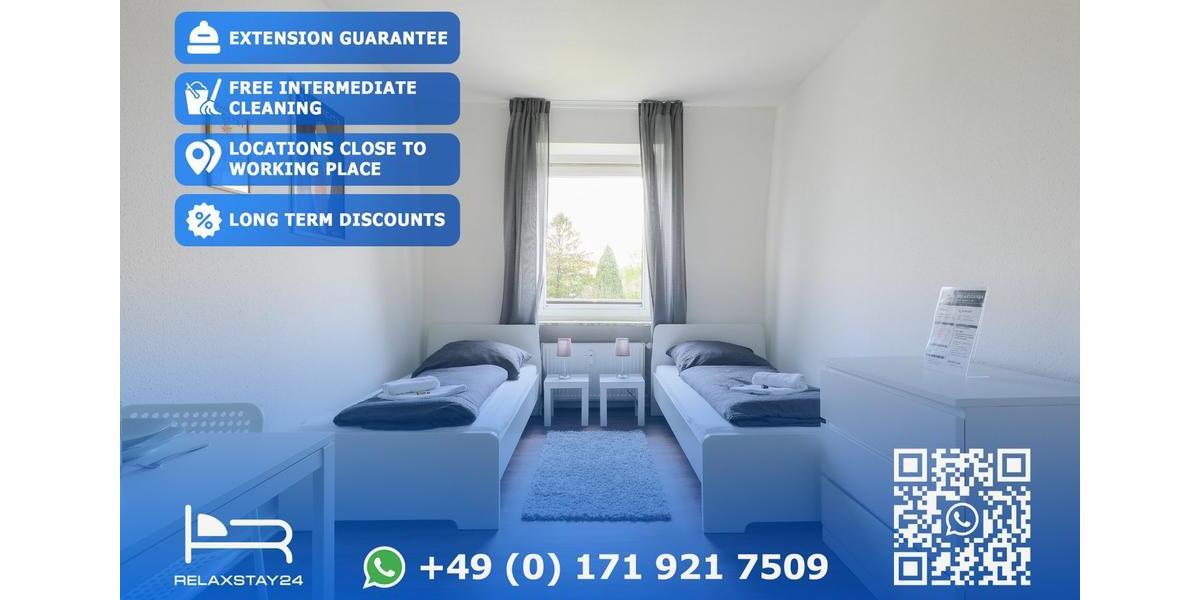 Wohnen auf Zeit Schwerte - 3 Zimmer, 65 m&sup2;, 18&euro; | Angebot:24617922