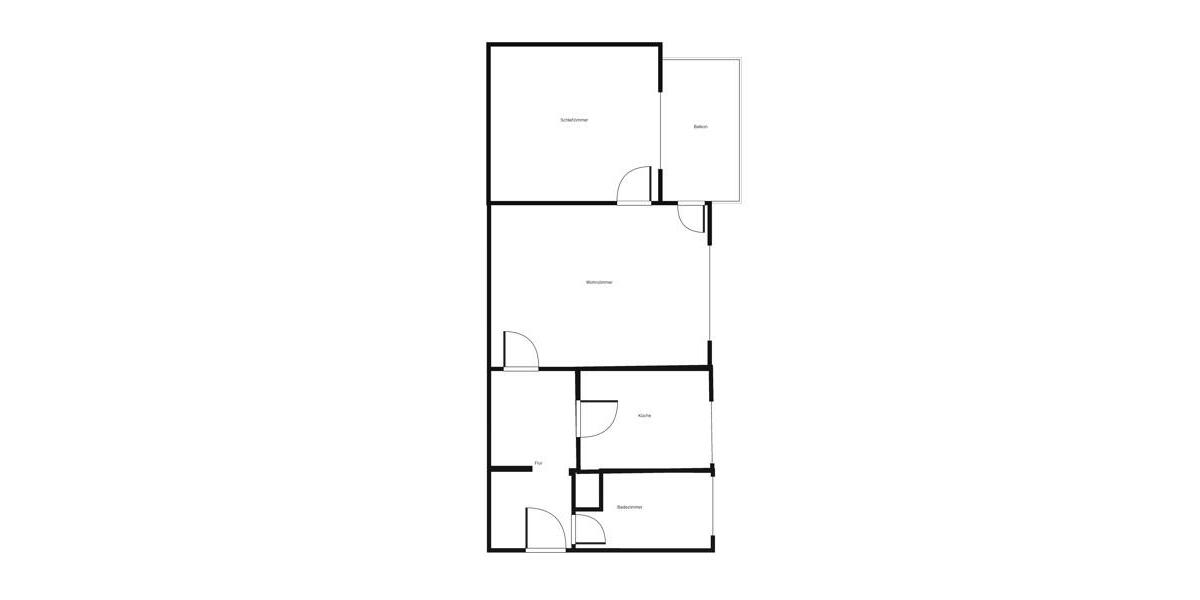 Etagenwohnung Bochum Eppendorf - 2 Zimmer, 53 m&sup2;, 513&euro; | Angebot:22199101