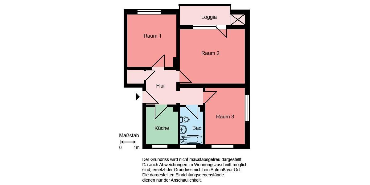 Erdgeschoßwohnung Kamen - 3 Zimmer, 67 m&sup2;, 559&euro; | Angebot:26340819