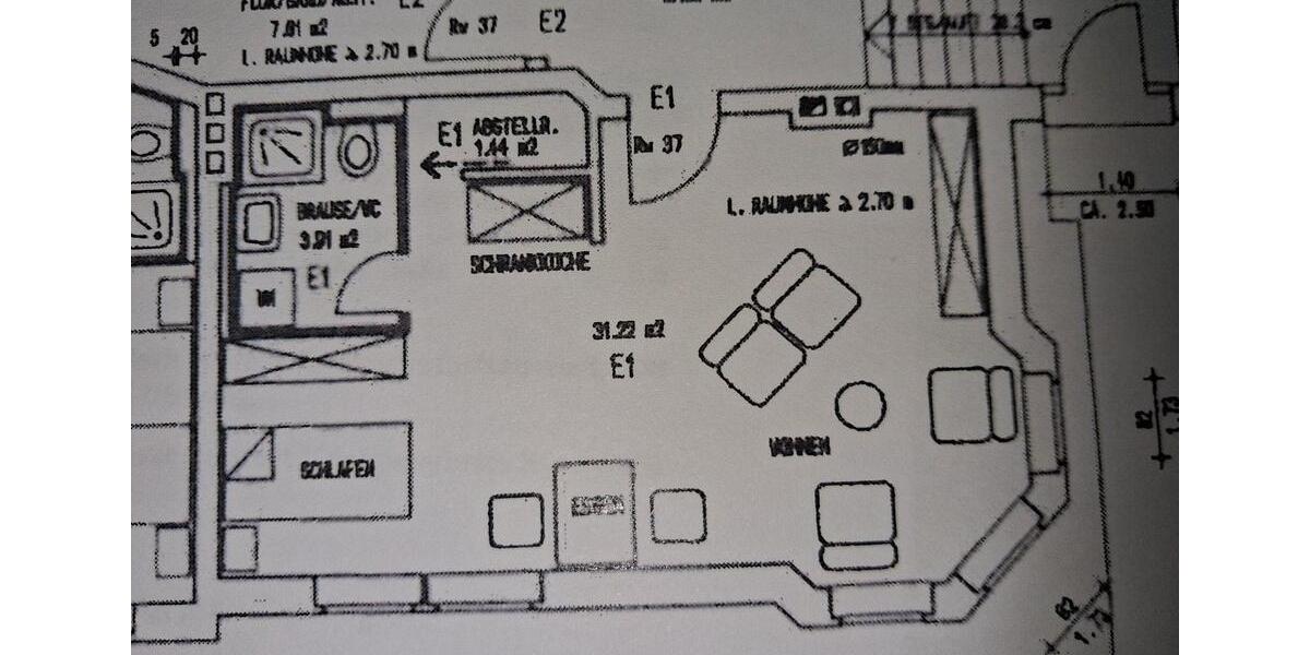 Hochparterre Weißenfels - 1 Zimmer, 35 m&sup2;, 230&euro; | Angebot:25579451