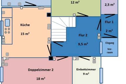 Wohnen auf Zeit Mücke - 3 Zimmer, 60 m&sup2;, 30&euro; | Angebot:26615991