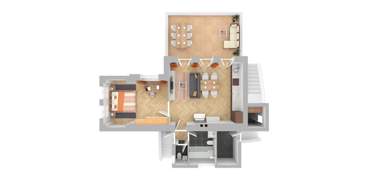 Etagenwohnung Oberbarnim - 2 Zimmer, 70 m&sup2;, 1.250&euro; | Angebot:26001762