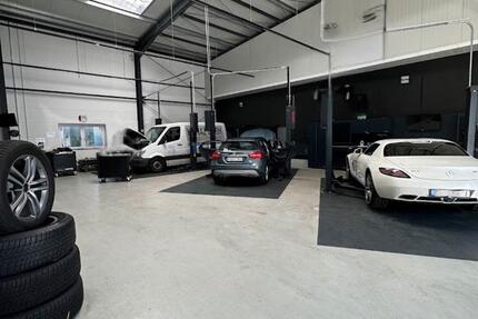 + KFZ WERKSTATT 400QM HALLE LAGERHALLE HOCHREGAL + zimmer