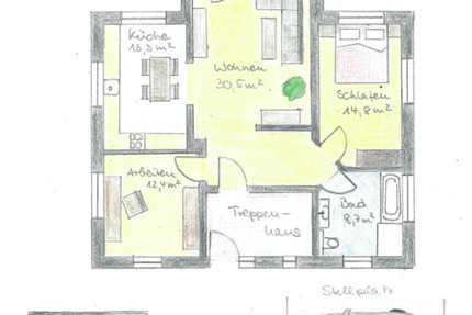 Wohnung Bad Liebenstein - 3 Zimmer, 83 m&sup2;, 1.200&euro; | Angebot:24754675