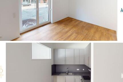 **ERSTBEZUG** Toll geschnittene 1-Zimmer-Wohnung mit TERRASSE und EBK im Neubauquartier 'Field 4' 1 zimmer