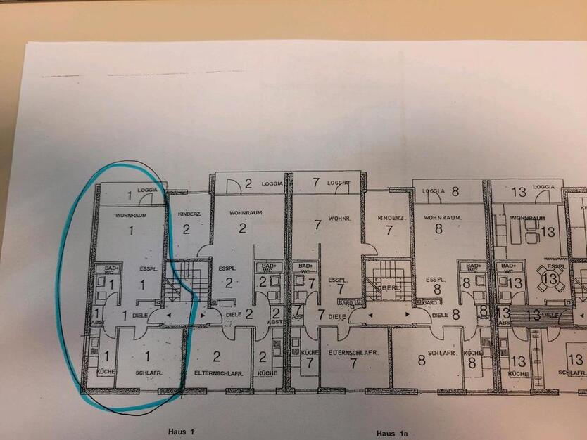 Etagenwohnung Hochpatterre zimmer