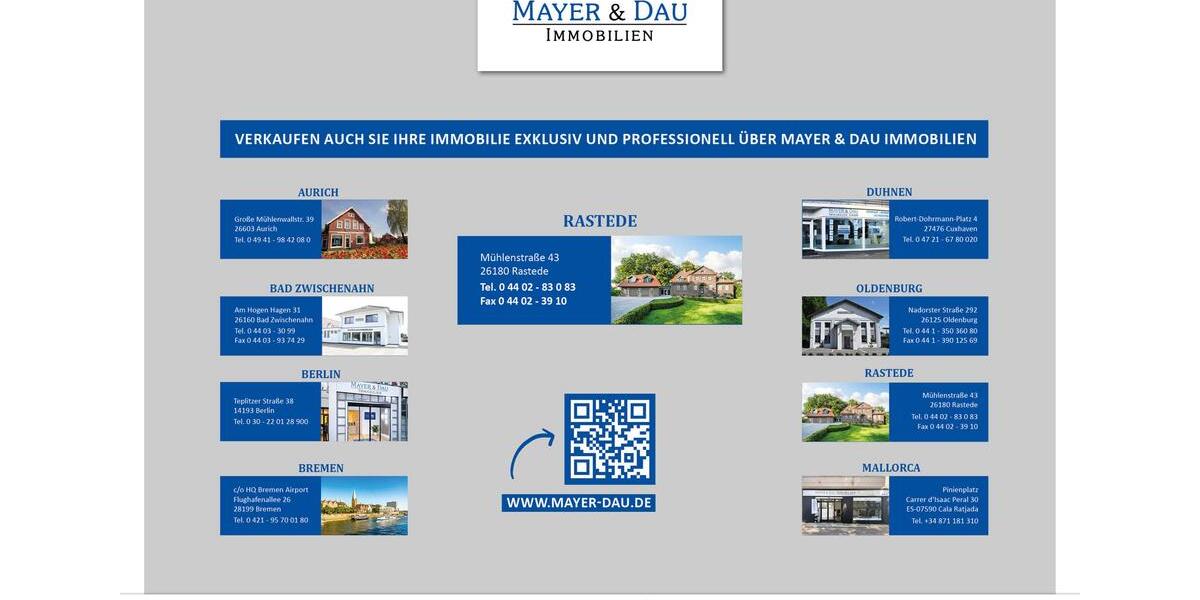 Etagenwohnung Rastede - 3.5 Zimmer, 92 m&sup2;, 875&euro; | Angebot:26535460