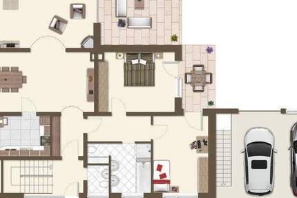 Charmante 3-Zimmer-Wohnung in ruhiger Lage - mit Terrasse & Garten 3 zimmer