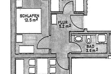 Wohnung Zwickau Pölbitz - 2 Zimmer, 46 m&sup2;, 279&euro; | Angebot:26181349
