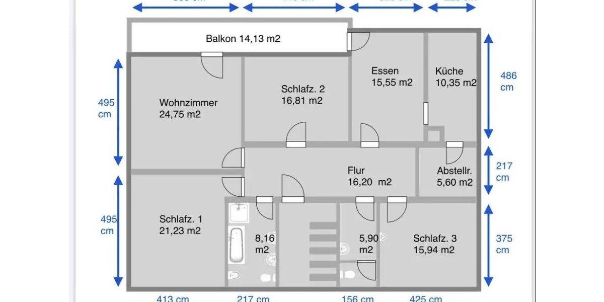 Etagenwohnung Babenhausen - 5 Zimmer, 147 m&sup2;, 1.295&euro; | Angebot:26532718