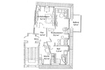 Dachgeschoßwohnung mit Küche