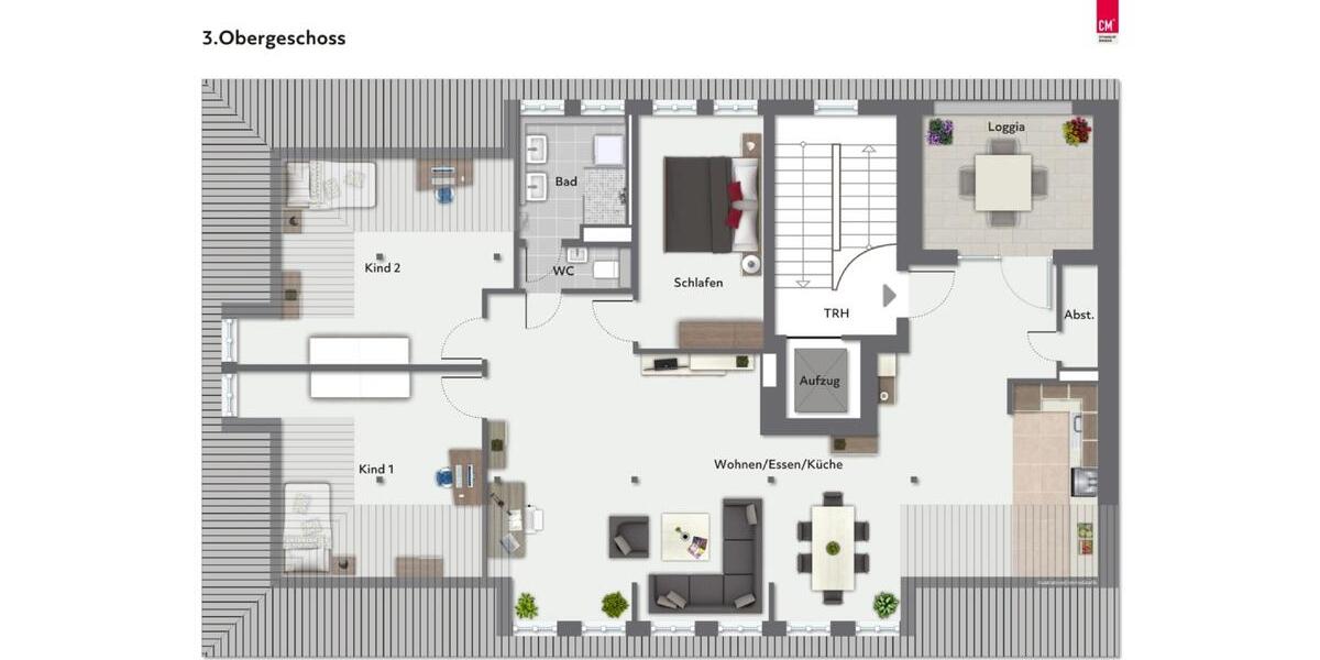 Exklusives Penthouse im denkmalgeschützten Lahmann-Sanatorium. 4 zimmer