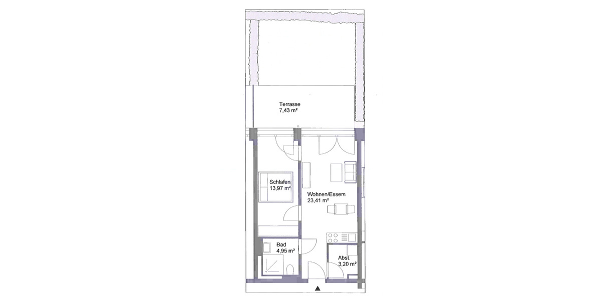 Etagenwohnung Bamberg Bamberg-Ost - 2 Zimmer, 53 m&sup2;, 780&euro; | Angebot:25732055