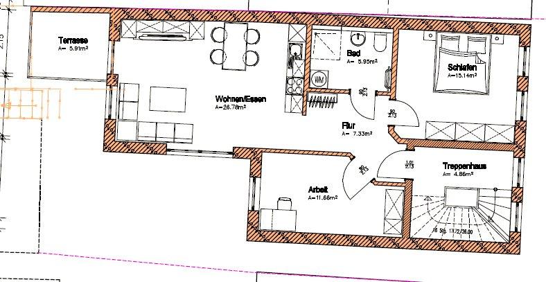 Etagenwohnung Kröpelin - 3 Zimmer, 70 m&sup2;, 840&euro; | Angebot:26677169