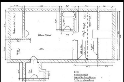 Wohnung Neuburg an der Donau - 2 Zimmer, 56 m&sup2;, 878&euro; | Angebot:25236167