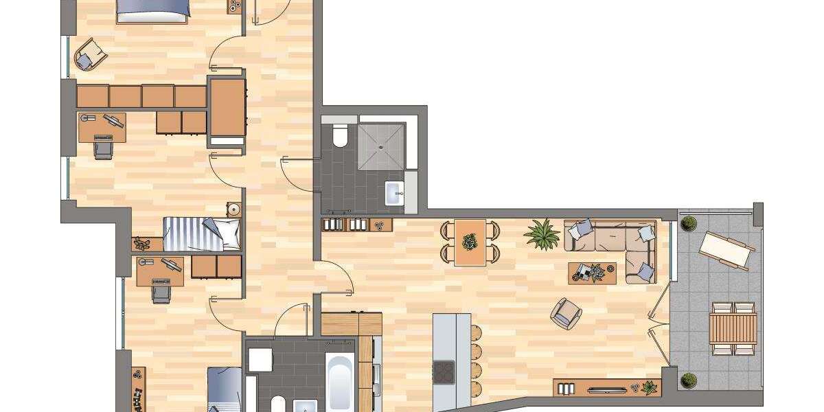 Etagenwohnung Essen Südviertel - 4 Zimmer, 118 m&sup2;, 1.479&euro; | Angebot:26729458