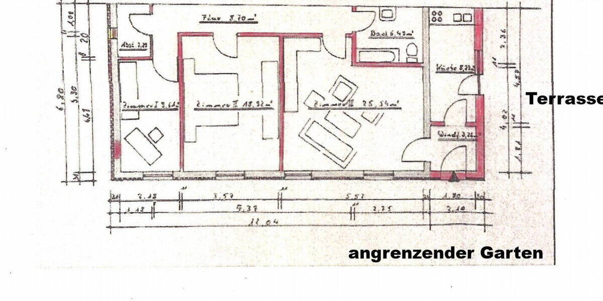 Etagenwohnung Karlsruhe Durlach - 3 Zimmer, 88 m&sup2;, 1.150&euro; | Angebot:26185634