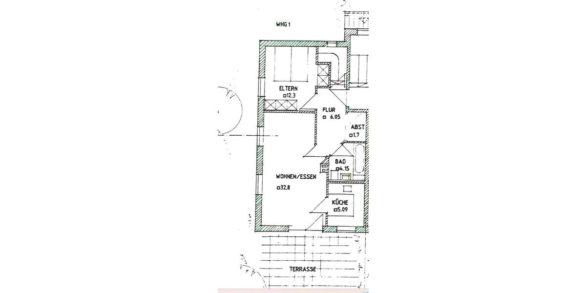 Erdgeschoßwohnung Zell - 3 Zimmer, 75 m&sup2;, 495&euro; | Angebot:26562507