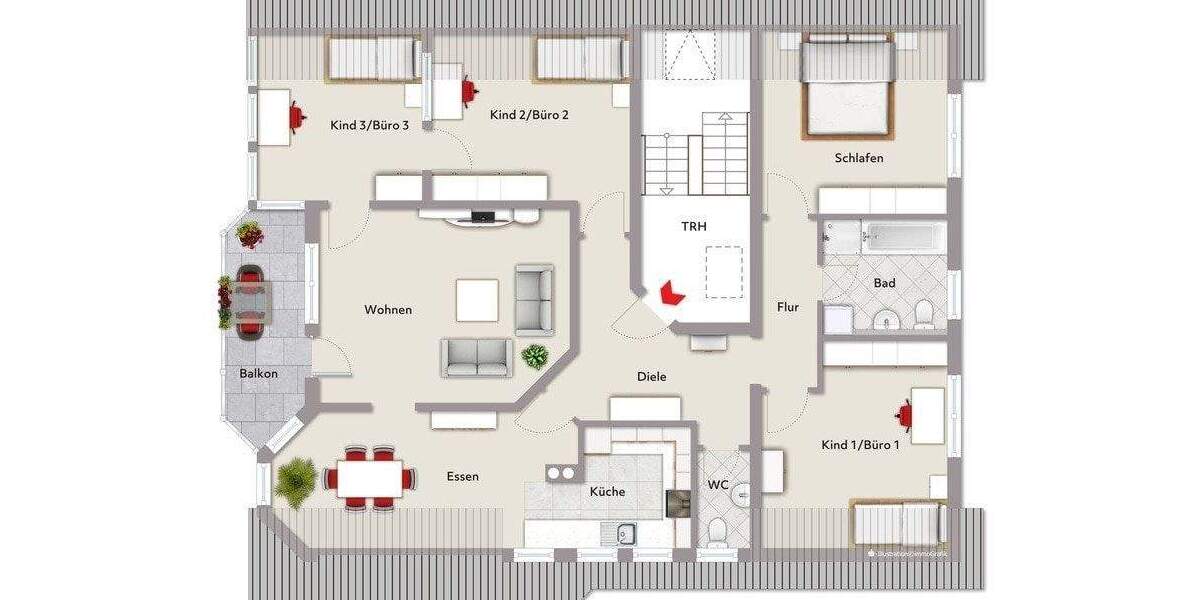 Etagenwohnung Schopfloch Köhlau - 5 Zimmer, 130 m&sup2;, 750&euro; | Angebot:25729747