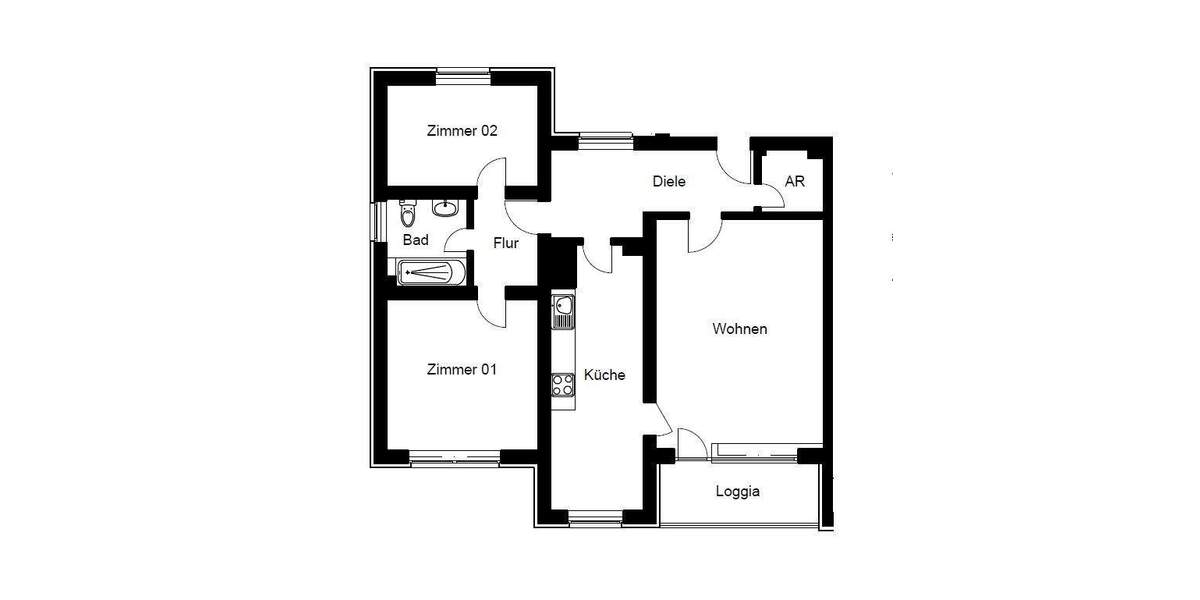 Etagenwohnung Stolberg Münsterbusch - 3 Zimmer, 80 m&sup2;, 730&euro; | Angebot:24386052