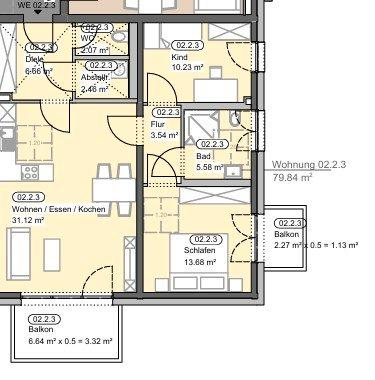 Etagenwohnung Klingenberg am Main - 2 Zimmer, 53 m&sup2;, 750&euro; | Angebot:23184106