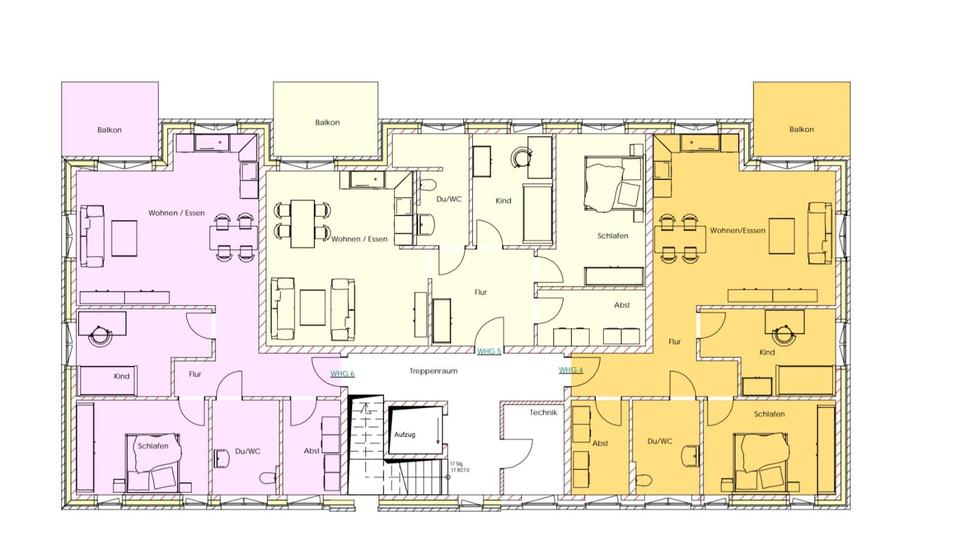 Etagenwohnung Bohmte - 3 Zimmer, 86 m&sup2;, 940&euro; | Angebot:23741813