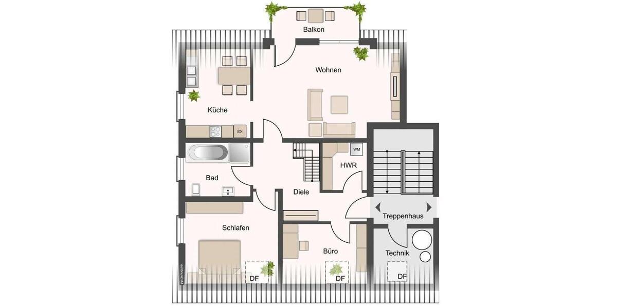 Maisonettenwohnung Sandersdorf-Brehna Torna - 5 Zimmer, 112 m&sup2;, 1.200&euro; | Angebot:26531211