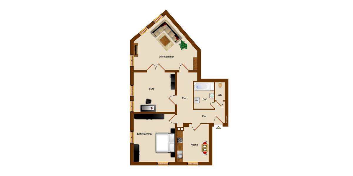 Etagenwohnung Stuttgart West - 3 Zimmer, 83 m&sup2;, 1.250&euro; | Angebot:26143176