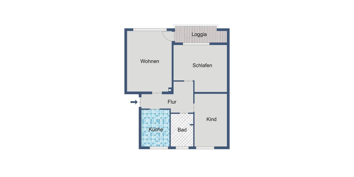 Erdgeschoßwohnung Melsungen - 3 Zimmer, 76 m&sup2;, 454&euro; | Angebot:26544954
