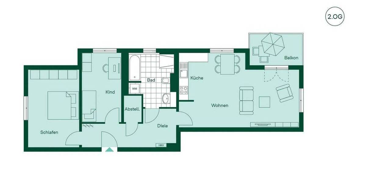 Etagenwohnung Zossen Finkenherd - 3 Zimmer, 86 m&sup2;, 1.265&euro; | Angebot:26808324