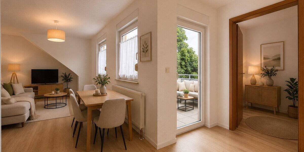 Etagenwohnung Satteldorf - 2 Zimmer, 51 m&sup2;, 600&euro; | Angebot:26928337