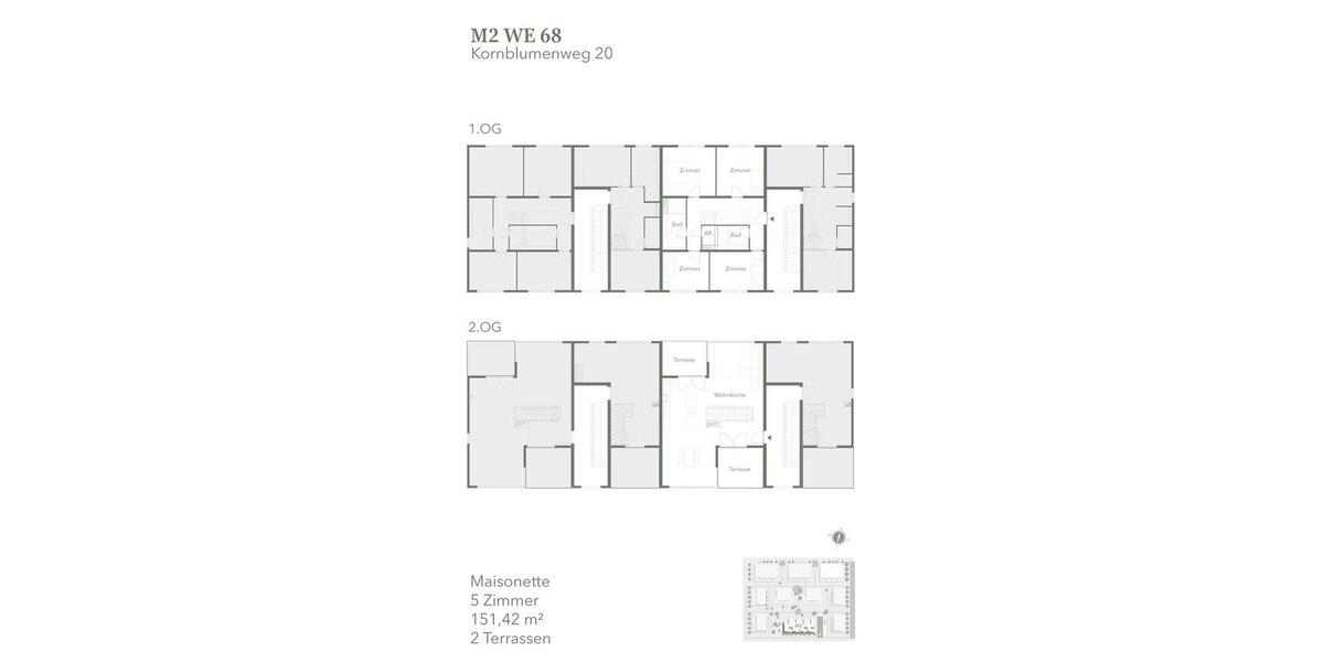 Maisonettenwohnung Wandlitz - 5 Zimmer, 151 m&sup2;, 2.044&euro; | Angebot:25990204