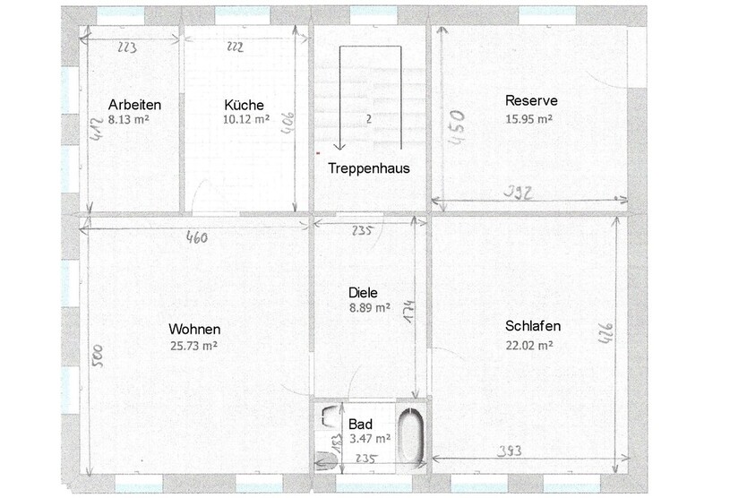 helle Drei-Zimmer-Wohnung in ruhiger Lage mit guter Fernsicht 3 zimmer